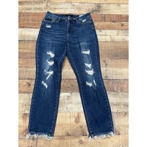 Judy Blue Boyfriend Fit Jeans Womens 11/30 Distressed Destroyed (2013)